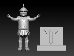 NCAA - TROY TROJANS FOOTBALL MASCOT STATUE - 3D MODEL PRINT 3Dプリントモデル