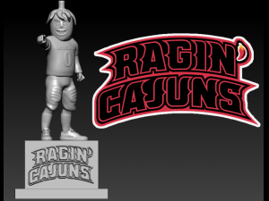 UNIVERSITY OF LOUISIANA MASCOT STATUE - 3D MODEL 3D 打印模型