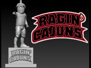 ルイジアナ大学マスコット像 - 3D モデル 3Dプリントモデル