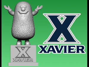 STATUA DELLA MASCOTTE DA BASKET DA UOMO DI XAVIER MUSKETEERS - STAMPA 3D Modello di stampa 3D