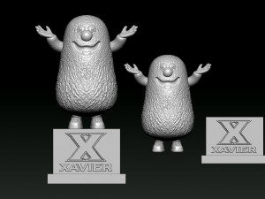 XAVIER MUSKETEERS MENS BASKETBALL MASCOT STATUE - 3D PRINT 3D Baskı Modeli