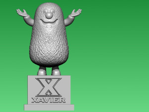 XAVIER MUSKETEERS MENS BASKETBALL MASCOT STATUE - 3D PRINT 3D Baskı Modeli