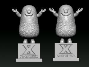 XAVIER MUSKETEERS MENS BASKETBALL MASCOT STATUE - 3D PRINT 3D Baskı Modeli