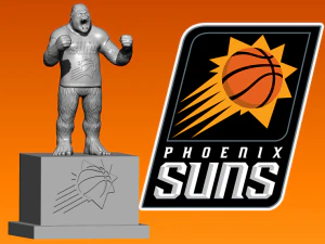 NBA - PHOENIX ZONNEN BASKETBAL MASCOTTE STANDBEELD - 3D PRINT 3D printmodel