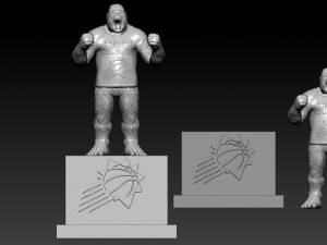 NBA - PHOENIX SUNS BASKETBALL MASCOT STATUE - 3D PRINT Modèles 3D en vedette