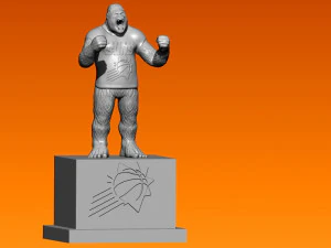 NBA - PHOENIX SUNS BASKETBALL MASCOT STATUE - 3D PRINT 3D Print Model
