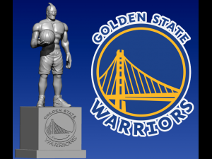 NBA - Golden State Warriors mascot statue - 3d Print 3D Print Model