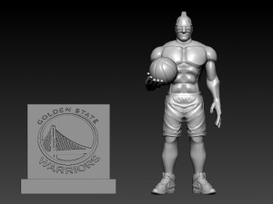 NBA - Golden State Warriors mascot statue - 3d Print 3D Принт Модель