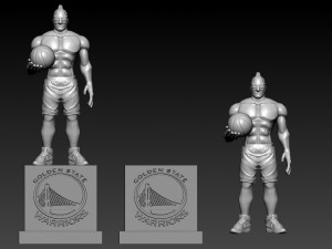 NBA - Golden State Warriors mascot statue - 3d Print 3D Принт Модель