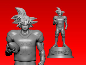 GOKU - NCAA - NFL AMERICAN FOOTBALL - 3D PRINT 3D Print Model