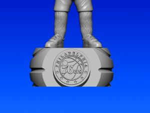 NBA - PHILADELPHIA 76ERS BASKETBALL MASCOT STATUE - 3D PRINT Modello di stampa 3D