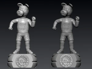 NBA - PHILADELPHIA 76ERS BASKETBALL MASCOT STATUE - 3D PRINT 3D Print Model