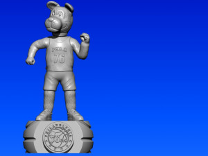 NBA - PHILADELPHIA 76ERS BASKETBALL MASCOT STATUE - 3D PRINT Modello di stampa 3D