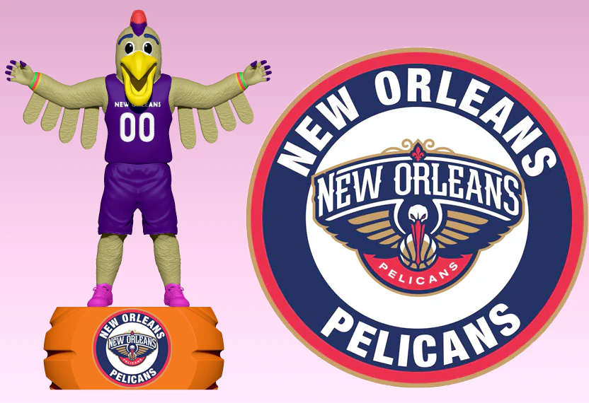 NBA - NEW ORLEANS PELICANS BASKETBALL MASCOT STATUE - 3D PRINT 3D Print Model .c4d .max .obj .3ds .fbx .stl .blend 