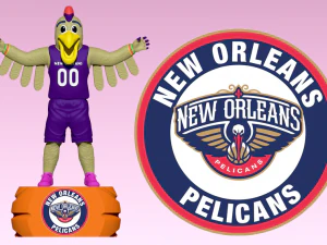 NBA - ESTATUA DE LA MASCOTA DE BALONCESTO DE LOS PELICANS DE NUEVA ORLEANS - IMPRESI&Oacute;N 3D Modelo de impresión 3D