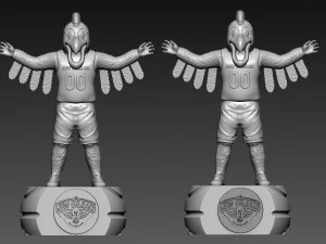 NBA - NEW ORLEANS PELICANS BASKETBALL MASCOT STATUE - 3D PRINT 3D Print Model