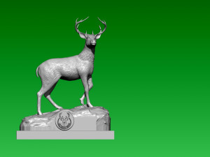 NBA - MILWAUKEE BUCKS BASKETBALL MASCOT STATUE - 3D PRINT Modèles 3D en vedette