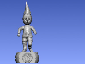 NBA - WASHINGTON WIZARDS MASCOT STATUE - BASKETBALL Model Cetak 3D