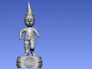 NBA - WASHINGTON WIZARDS MASCOT STATUE - BASKETBALL 3D Print Model
