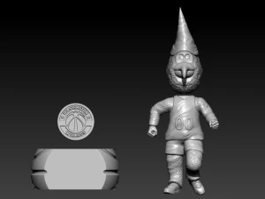 NBA - WASHINGTON WIZARDS MASCOT STATUE - BASKETBALL 3D Print Model