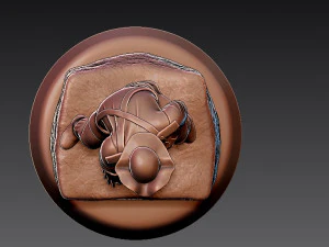 NFL - NEW ENGLAND PATRIOTS FOOTBALL MASCOT STATUE - 3D PRINT 3D Print Model