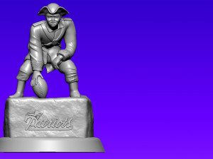 NFL - NEW ENGLAND PATRIOTS FOOTBALL MASCOT STATUE - 3D PRINT 3D 프린트 모델