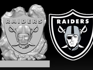 NFL - LAS VEGAS RAIDERS FUTBOL HEYKELİ DEKOR - 3D BASKI 3D Baskı Modeli