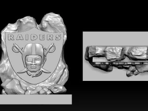 NFL - LAS VEGAS RAIDERS FOOTBALL STATUE DECOR - 3D PRINT 3D Print Model