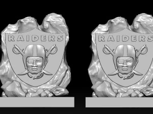 NFL - LAS VEGAS RAIDERS FOOTBALL STATUE DECOR - 3D PRINT 3D Print Model