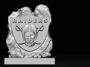 NFL - LAS VEGAS RAIDERS FOOTBALL STATUE DECOR - 3D PRINT 3D Print Model