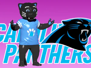NFL – CAROLINA PANTHERS FUSSBALL-MASKOTTCHENSTATUE – 3D-DRUCK 3D Druckmodell