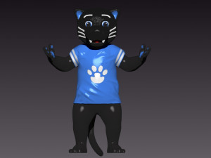 NFL - CAROLINA PANTHERS FOOTBALL MASCOT STATUE - 3D PRINT 3D Принт Модель