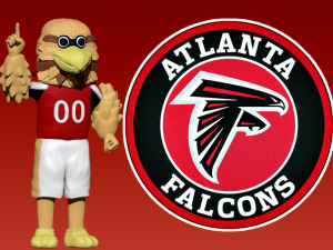 NFL - ATLANTA FALCONS FOOTBALL MASCOT STATUE - FREDDIE FALCON 3D Принт Модель