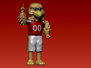 NFL - ATLANTA FALCONS FOOTBALL MASCOT STATUE - FREDDIE FALCON Modello di stampa 3D