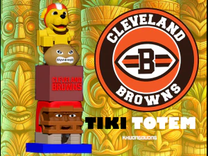 TOTEM TIKI - ESTATUA DE LOS CLEVELAND BROWNS - IMPRESI&Oacute;N 3D - CNC Modelo de impresión 3D