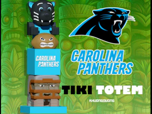 TIKI - NFL - CAROLINA PANTHERS FUTBOL HEYKELİ - 3D BASKI - CNC 3D Baskı Modeli