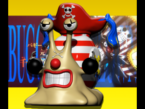 DEN DEN MUSHI - BUGGY - ONEPIECE 3D Принт Модель
