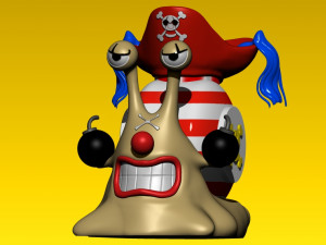 DEN DEN MUSHI - BUGGY - ONEPIECE Modello di stampa 3D