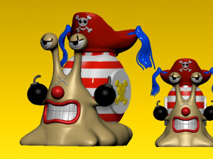 DEN DEN MUSHI - BUGGY - ONEPIECE Modello di stampa 3D