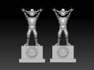 NCAA - TEXAS LONGHORNS STATUE DECOR MASCOT - 3D PRINT 3D प्रिंट मॉडल