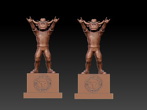 NCAA - TEXAS LONGHORNS STATUE DECOR MASCOT - 3D PRINT 3D प्रिंट मॉडल