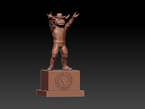 NCAA - TEXAS LONGHORNS STATUE DECOR MASCOT - 3D PRINT 3D प्रिंट मॉडल