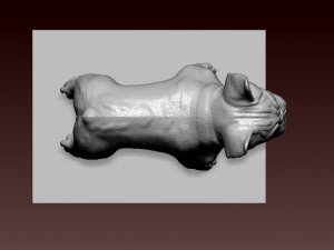 FRENCH DOG - DECOR STATUE MASCOT DESTOP - 3D PRINT 3D प्रिंट मॉडल