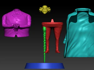 SATURN - FIVE ELDERS - ONE PIECE 3D Print Model