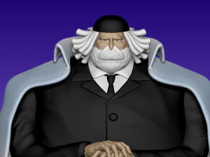 SATURN - FIVE ELDERS - ONE PIECE 3D Print Model