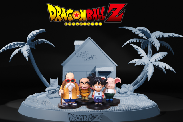 BASE KAME HOME - DRAGON BALL - SPLIT PART 3D 打印模型 .c4d .max .obj .3ds .fbx .stl .blend 