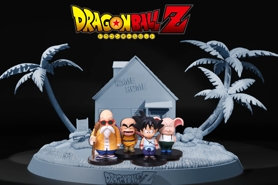BASE KAME HOME - DRAGON BALL - SPLIT PART 3D Print Model .c4d .max .obj .3ds .fbx .stl .blend 