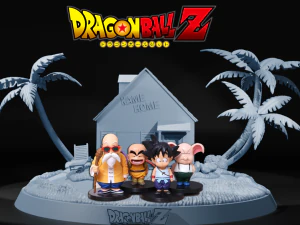 BASE KAME HOME - DRAGON BALL - BAGIAN TERPISAH Model Cetak 3D