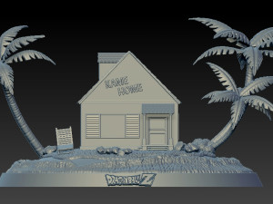 BASE KAME HOME - DRAGON BALL - SPLIT PART 3D 打印模型