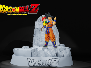 BASE GOKU GOHAN - DRAGON BALL - SPLIT PART 3D-printmodel